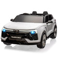 Garvee Ride - P Series: 24V 2-Seater Chevrolet Blazer Kids Car with Remote Control, Bluetooth - White