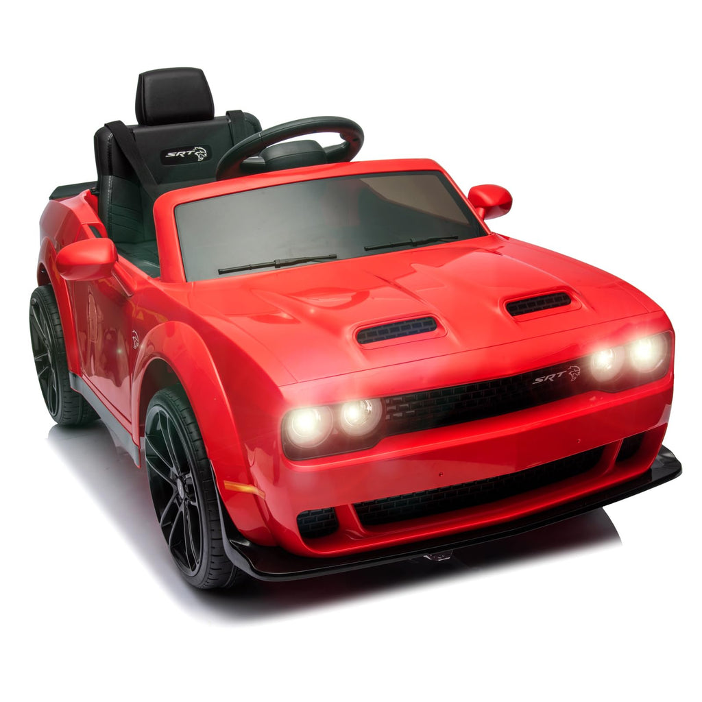 Garvee Ride - P Series: 12V Electric Vehicles Battery Powered with Remote Control, LED Lights, Bluetooth, MP3 for Boys Girls - Red