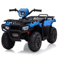 Garvee Ride - P Series: 12V Ride on ATV for Kids, Electric Vehicle for Toddlers,High/Low 2.2mph Safety Speed for Child, Forward/Backward,LED Light, Music,USB for Boys Girls Gift- Blue