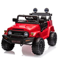 Garvee Ride - P Series: 12V Ride on Car for Kids, Licensed Toyota Ride on Truck, Battery Powered Electric Kids Car with Remote Control, Music, LED Lights, Suspension System, Double Doors, Safety Belt,Ride On Toy - Red