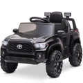 Garvee Ride - P Series: 12V Toyota Tacoma Kids Car, Spring Suspension, with LED Light - Black