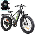 Garvee Electric Bike for Adults 1000W, 48V 17.5AH Battery Adult Electric Bicycles, 26" Fat Tire Full Suspension Ebike, 28MPH Mountain Beach E Bike, 7 Speed, 60Miles Range, UL Certified