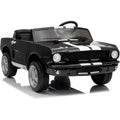 Garvee Ride - P Series: 24V 7AH 2-Seater Ride-On Car Kids Remote Control Dual Safety Belts 2-Speed LED Lights Music Black