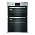 Hotpoint DIH10DIX Built In Electric Double Oven with Enamel Liners Stainless Steel