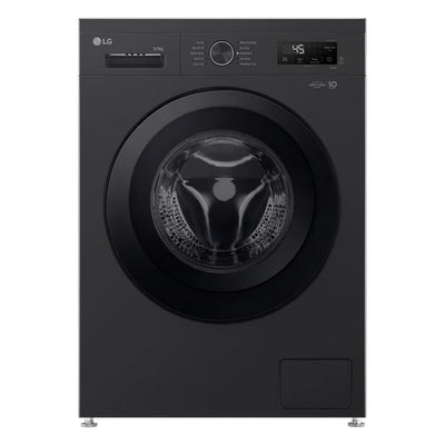 LG W4X1095NNK 9kg+5kg 1400 Spin Freestanding Washer Dryer Gloss Black