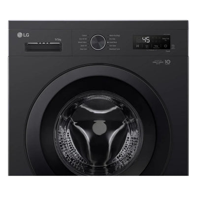 LG W4X1095NNK 9kg+5kg 1400 Spin Freestanding Washer Dryer Gloss Black