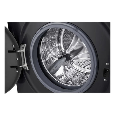 LG W4X1095NNK 9kg+5kg 1400 Spin Freestanding Washer Dryer Gloss Black