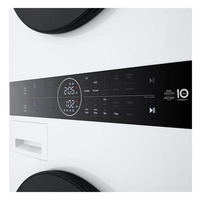 LG WT1210WWF 12kg/10kg 1400 Spin WashTower TurboWash Washer Dryer White