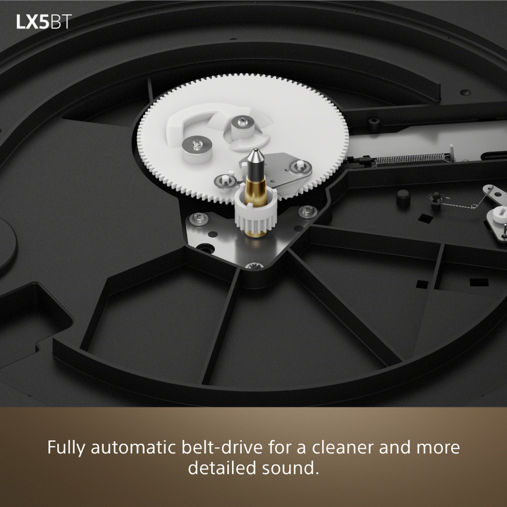 Sony PSLX5BT Fully Automatic Bluetooth Turntable with SRSULT30B ULT Field 3 Wireless Bluetooth Speakers Pair Hi-Fi Package
