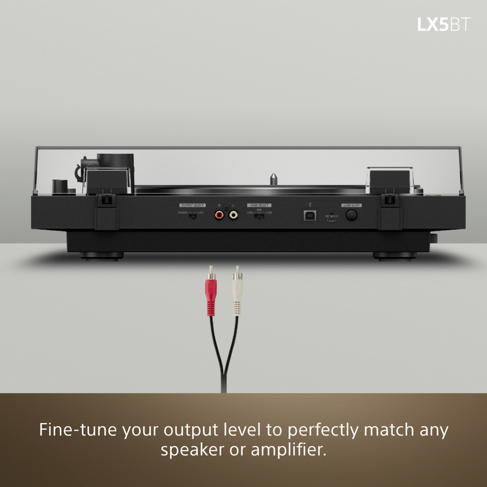 Sony PS-LX5BT Wireless Bluetooth Turntable with Bowers & Wilkins PX7 S3 Wireless Over-Ear Headphones