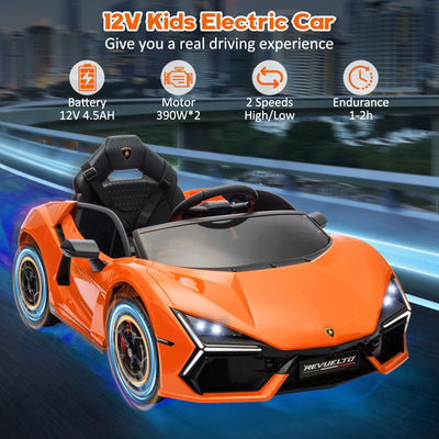 Garvee Ride - P Series: 12V Ride On Car for Kids, Licensed Revuelto Electric Vehicle, Battery Powered Sports Car Toy for Boys & Girls, with Bluetooth, Usb