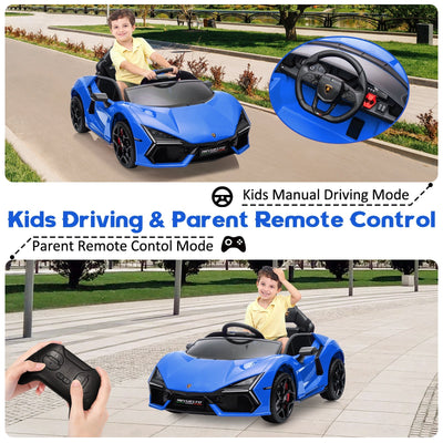 Garvee Ride - P Series: 12V Ride On Car for Kids, Licensed Revuelto Electric Vehicle, Battery Powered Sports Car Toy for Boys & Girls, with Bluetooth, Usb