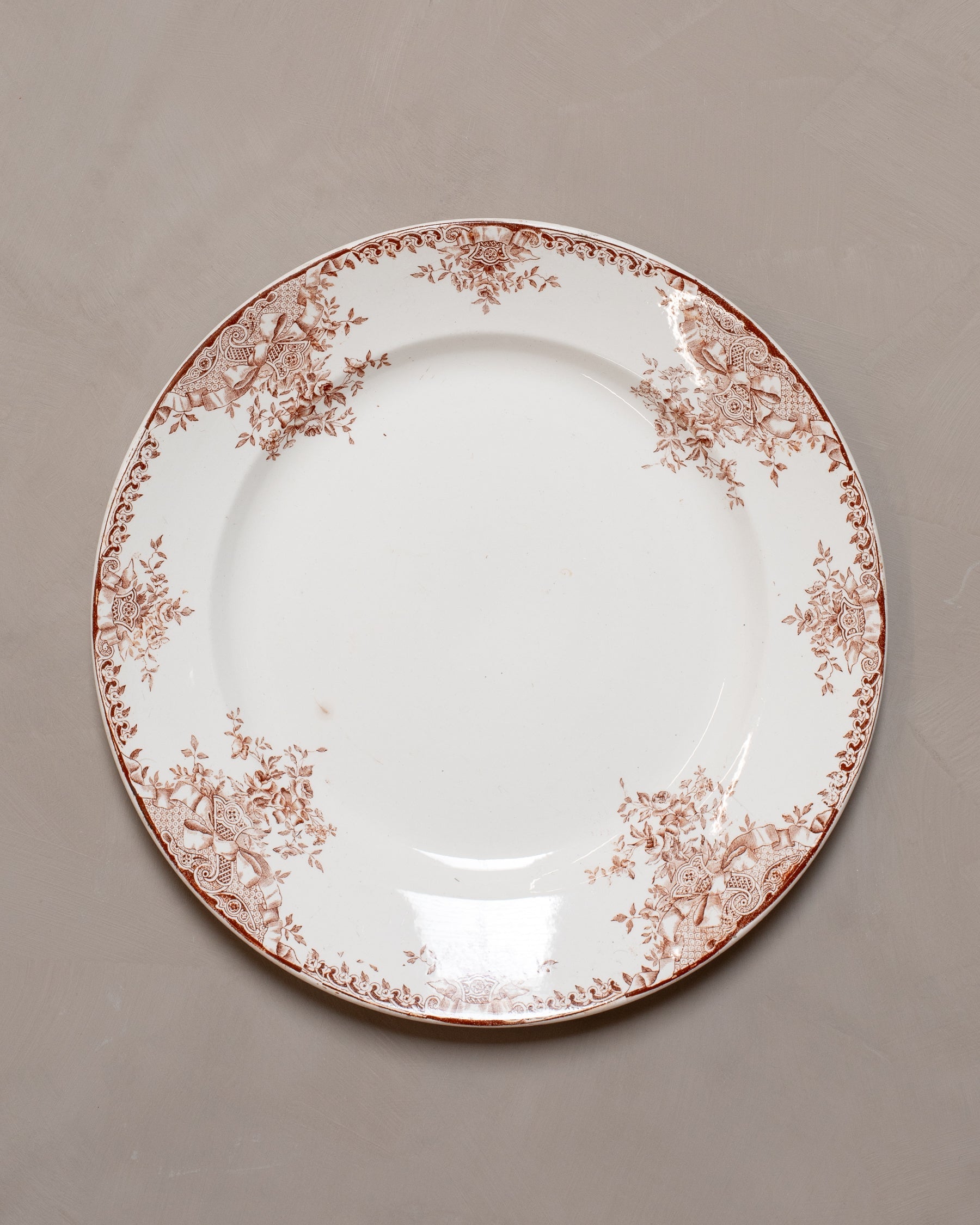 Vintage Transferware Serving Platter - Brunette Wild Rose