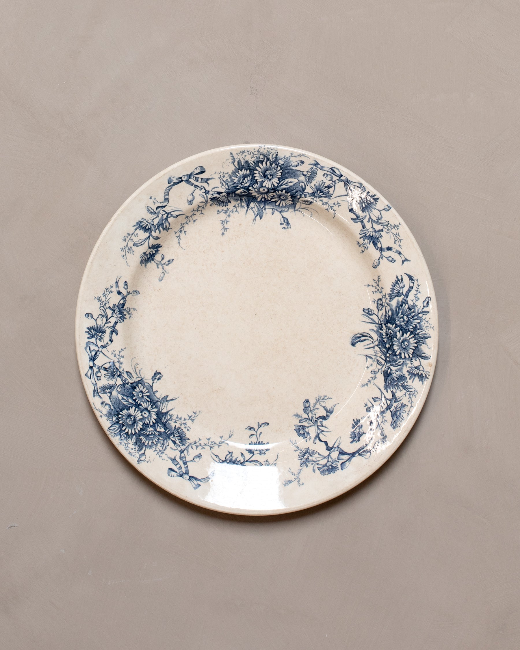 Vintage Transferware Serving Platter - Daisyflower I