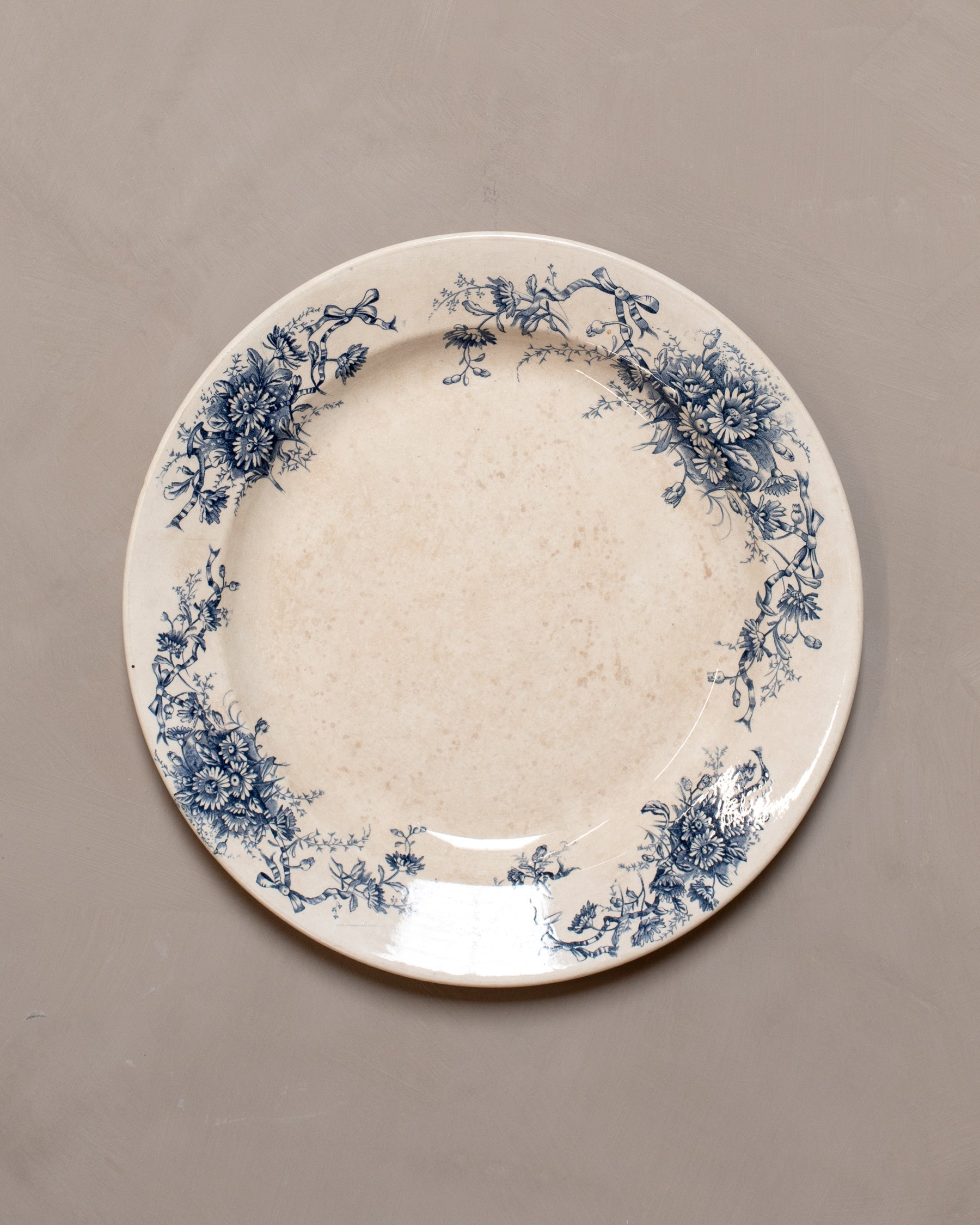 Vintage Transferware Serving Platter - Daisyflower II
