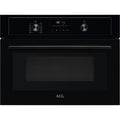 AEG 3000 Series KMX365060B Combi Quick Compact Built In Electric Oven with Microwave Black