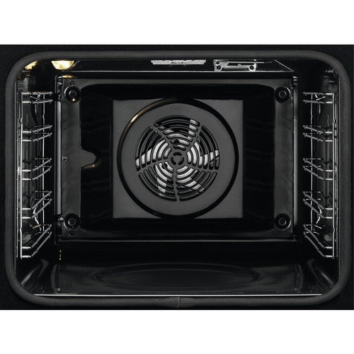AEG 6000 Series BPK355061B Steam Bake Electric Single Built in Oven with Retractable Dials in Black