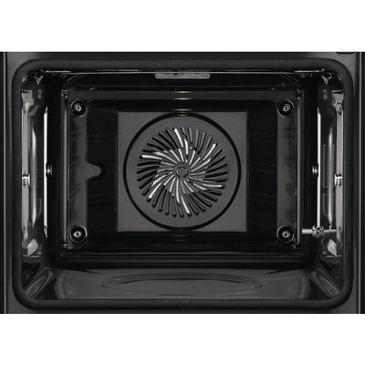 AEG 6000 Series BPS555060M Steam Bake Electric Single Built in Oven with Retractable Dials in Stainless Steel