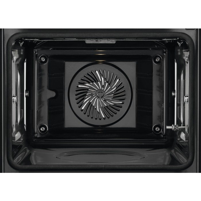AEG 6000 Series BPS555060W Steam Bake Electric Single Built In Oven with Retractable Dials in White