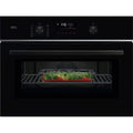 AEG 6000 Series CombiQuick TK6NK501B Compact Built in Microwave Combination Oven Black