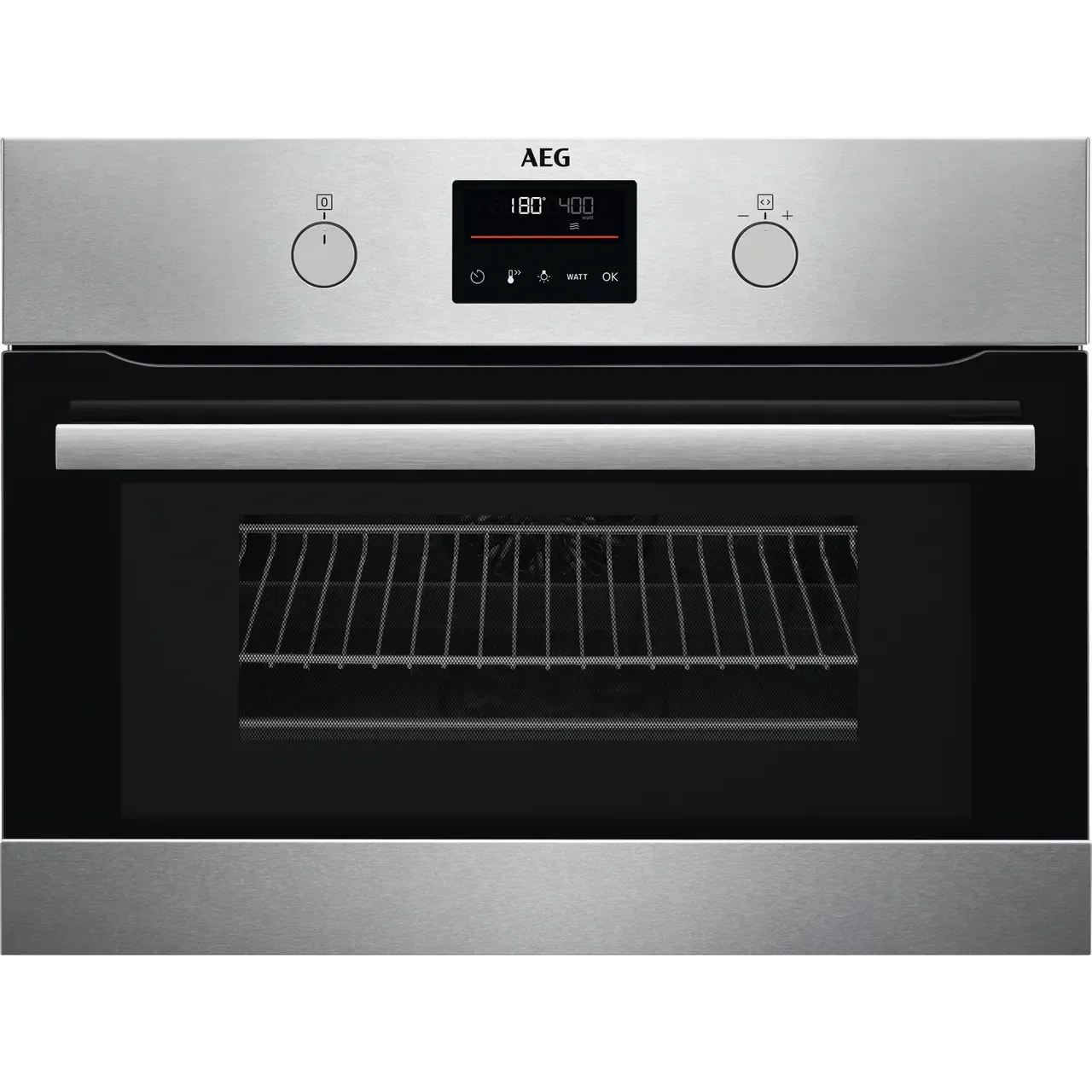 AEG 8000 Serise KMK365060M 43L Combi Quick Compact Microwave Combination Oven in Stainless Steel