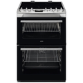 AEG CCX6740ACM 6000 Series Steam Bake 60cm Freestanding Electric Cooker with Ceramic Hob in Stainless Steel