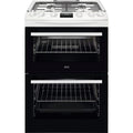 AEG CGX6130ACW 60cm Freestanding Gas Cooker with Double Oven in White
