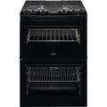 AEG CKX6540ACB 60cm 5000 Series Surround Cook Dual Fuel Freestanding Cooker With Double Oven in Black