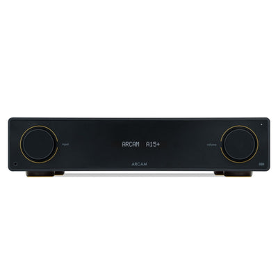 Arcam A15+ Integrated Amplifier Black with JBL 4309 Studio Monitor Bookshelf Speakers Pair - Black