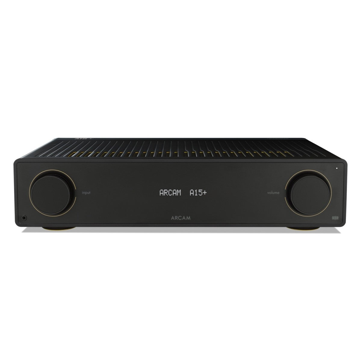 Arcam A15+ Integrated Amplifier with Wharfedale Linton Heritage Standmount Speakers with Matching Stands - Black