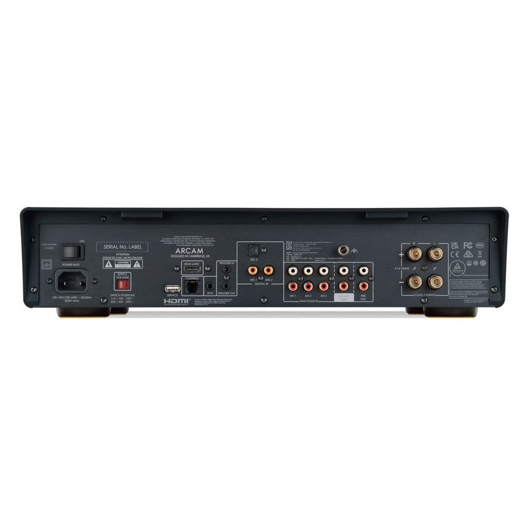 Arcam A15+ Integrated Amplifier with WiiM Pro Plus Streamer and Wharfedale EVO 5.4 Floorstanding Speakers Hi-Fi Package - Black