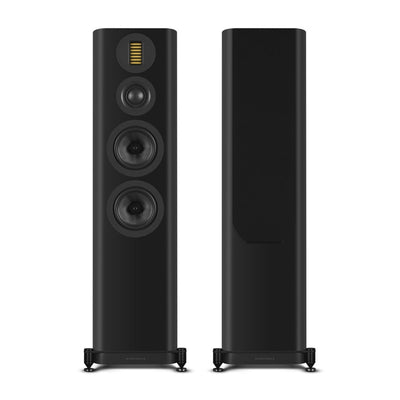 Arcam A15+ Integrated Amplifier with WiiM Pro Plus Streamer and Wharfedale EVO 5.4 Floorstanding Speakers Hi-Fi Package - Black