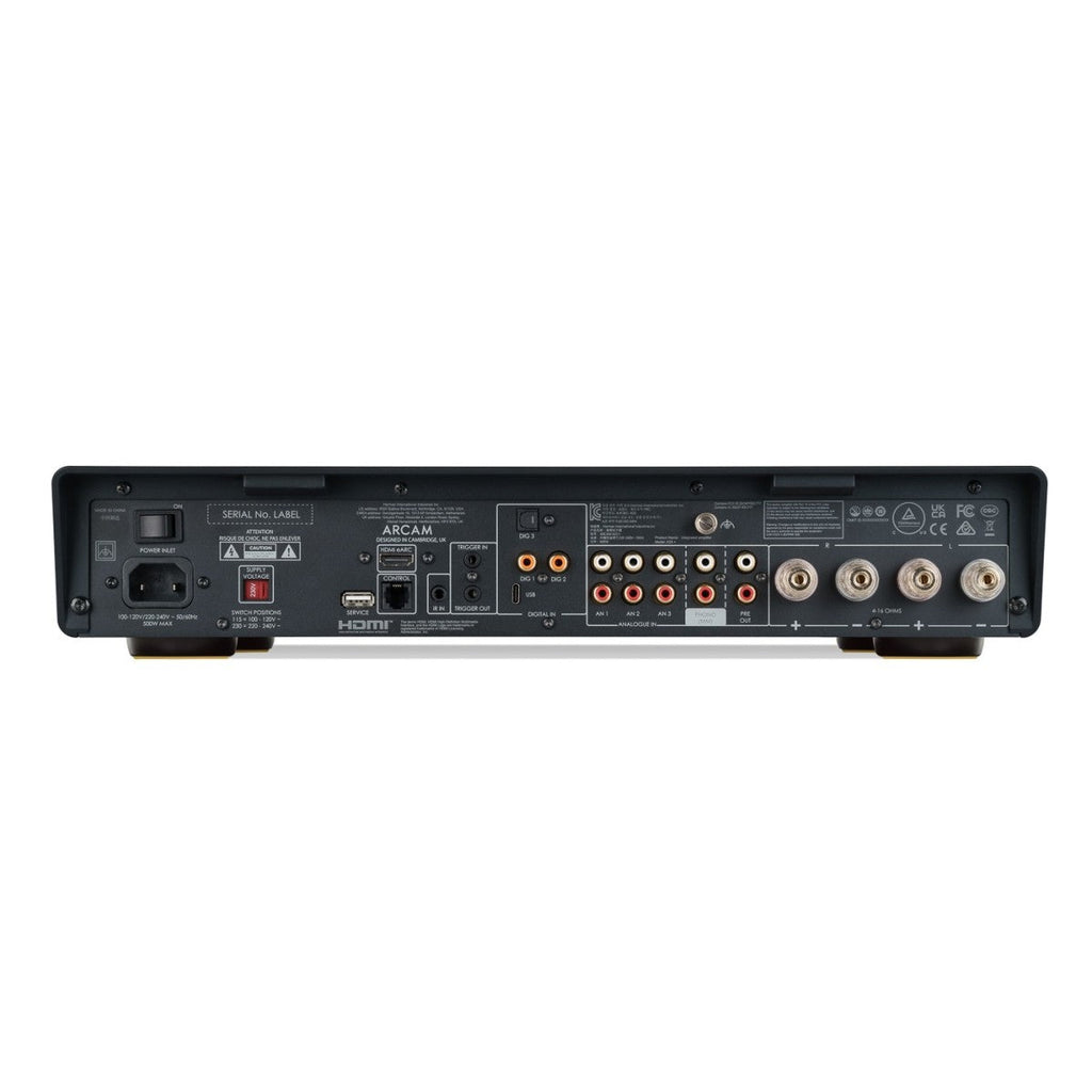 Arcam A25+ Integrated Amplifier Black with JBL 4309 Studio Monitor Bookshelf Speakers Walnut Pair