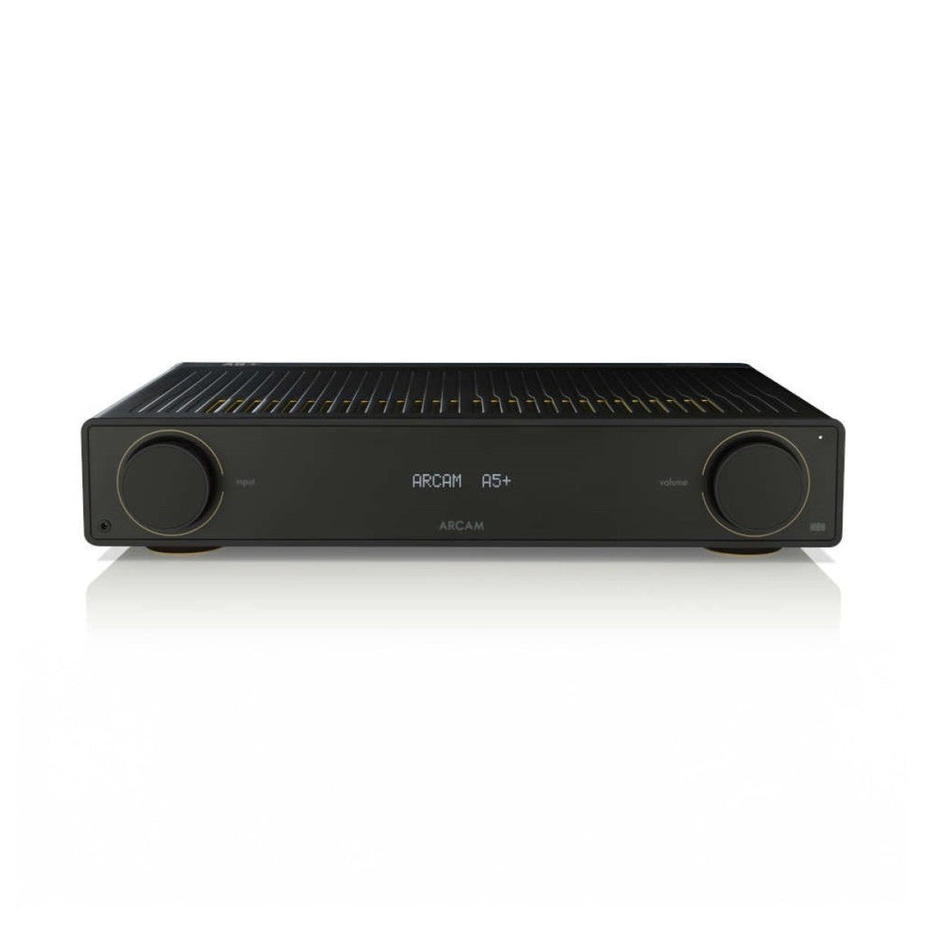 Arcam A5+ Integrated Amplifier Black with JBL 4309 Studio Monitor Bookshelf Speakers Walnut Pair