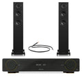 Arcam A5+ Integrated Amplifier with Wharfedale Diamond 12.3i Floorstanding Speakers Pair - Black