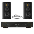 Arcam A5+ Integrated Amplifier with Wharfedale EVO 5.2 Bookshelf Speakers Pair - Black