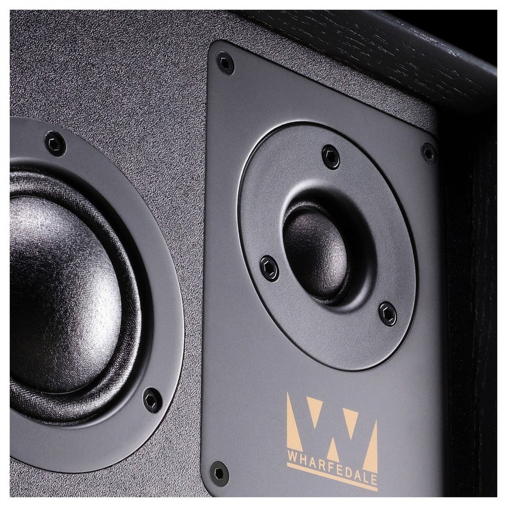 Arcam A5+ Integrated Amplifier with Wharfedale Super Denton Heritage Bookshelf Speakers Pair - Black