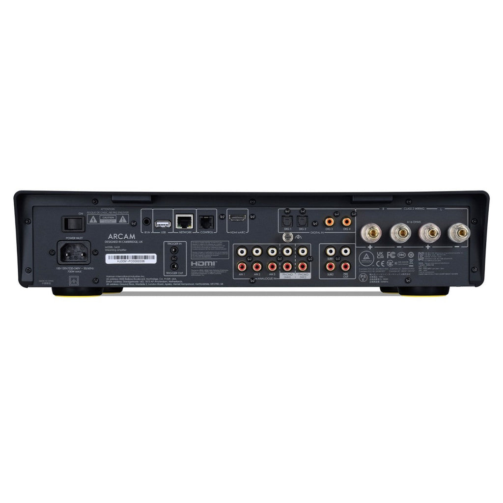 Arcam Radia SA35 Streaming Integrated Amplifier with Bowers and Wilkins 606 S3 Bookshelf Speakers Pair Black HiFi Package
