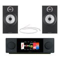 Arcam Radia SA45 Streaming Integrated Amplifier with Bowers and Wilkins 606 S3 Bookshelf Speakers Pair Black HiFi Package