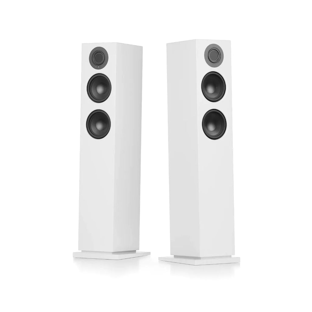 Audio Pro A48 W Wireless Multiroom Bluetooth Floorstanding Speakers Pair White