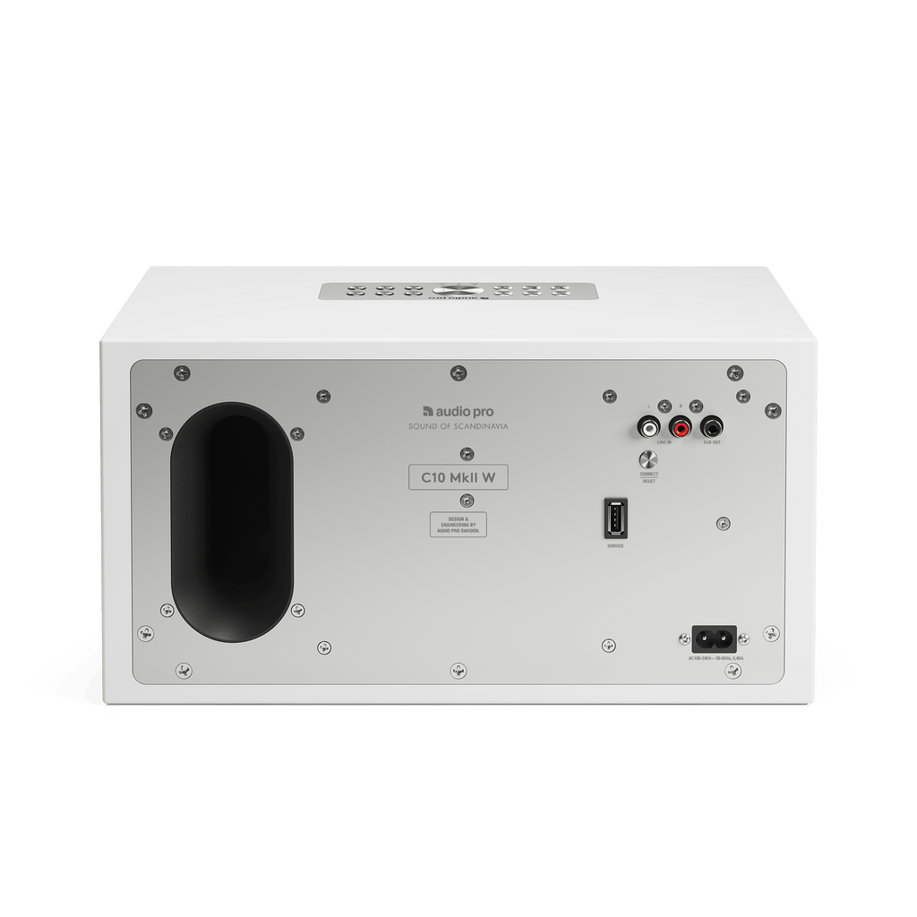 Audio Pro C10 MKII W Wireless Multiroom Speaker - White