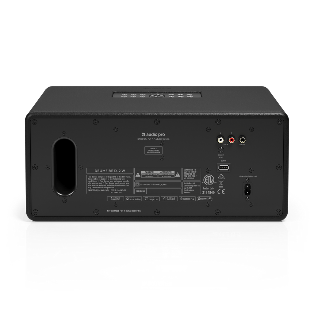 Audio Pro Drumfire D-2 W Wireless Multiroom Speaker Black