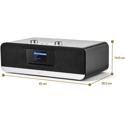 Audio Technica AT-LP120XBTUSB Bluetooth USB Direct Drive Turntable with Roberts Stream 67L All In One Smart Music System Black