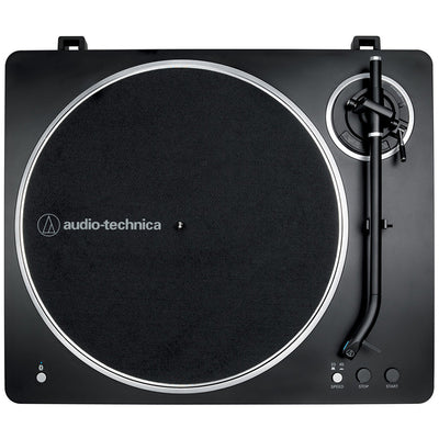 Audio Technica AT-LP70XBT Fully Automatic Bluetooth Wireless Turntable and Ruark MR1 MK3 Active Bluetooth Speakers with Built-in MM Phono Preamp Black
