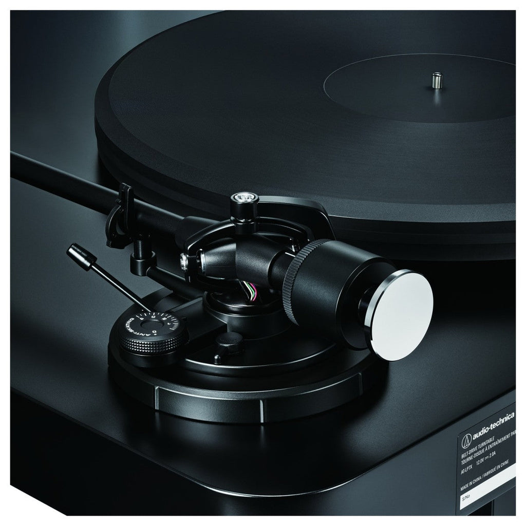 Audio Technica AT-LP7X Fully Manual Belt-Drive Turntable with Built-in Phono Pre-amp for MM/MC Cartridges - Black