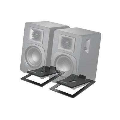 Audio Technica AT-SP3X Powered Bluetooth Bookshelf Speakers with AT-ST3 Stands Pair - Black