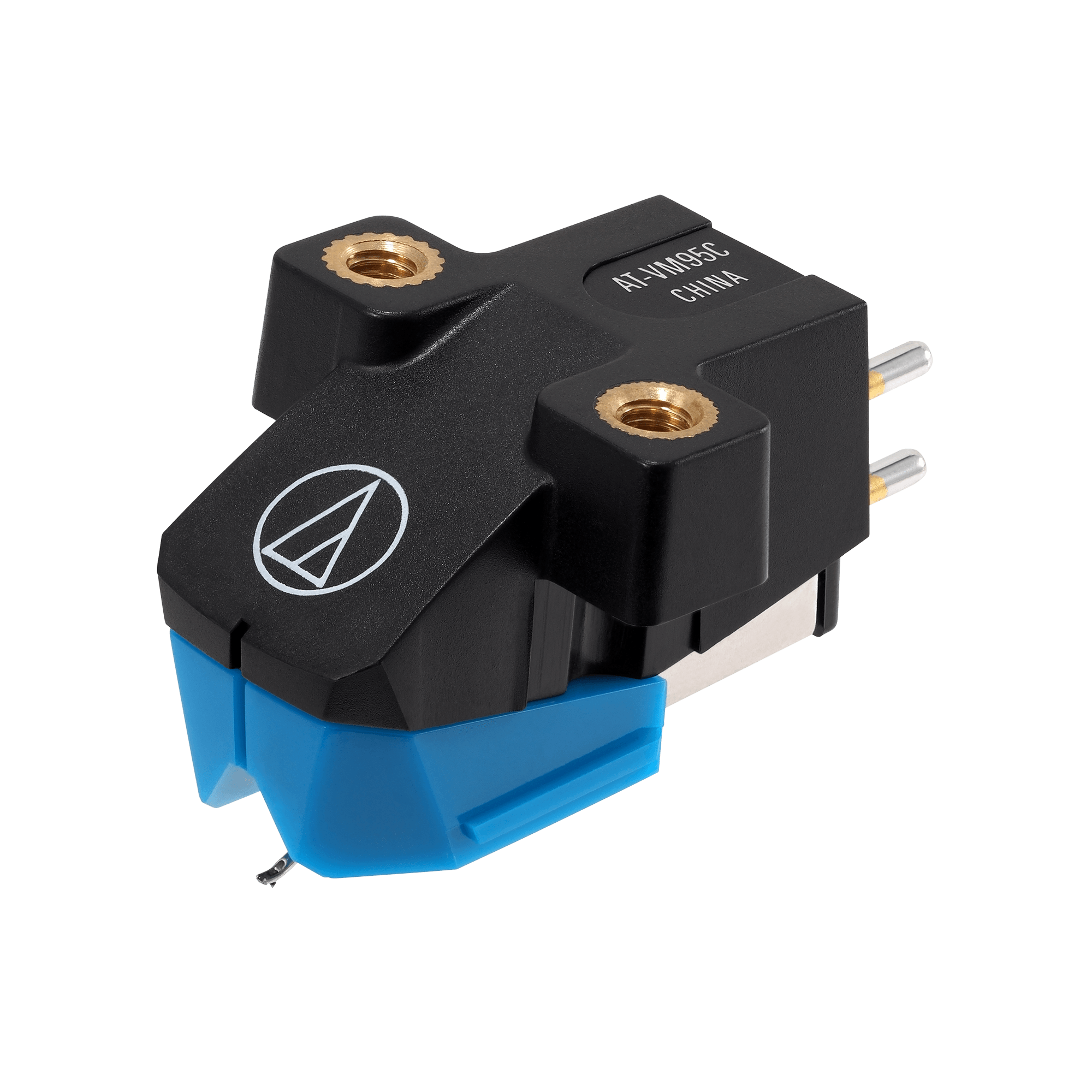 Audio Technica AT-VM95C/H VM95 Series Conical Stereo Cartridge on AT-HS6 Headshell