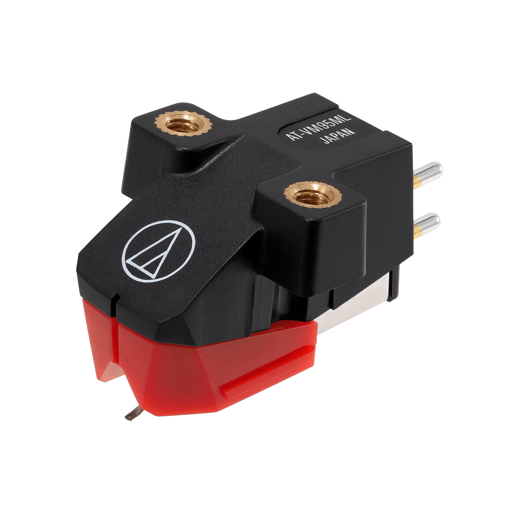 Audio Technica AT-VM95ML/H VM95 Series Microlinear Stereo Cartridge on AT-HS6 Headshell