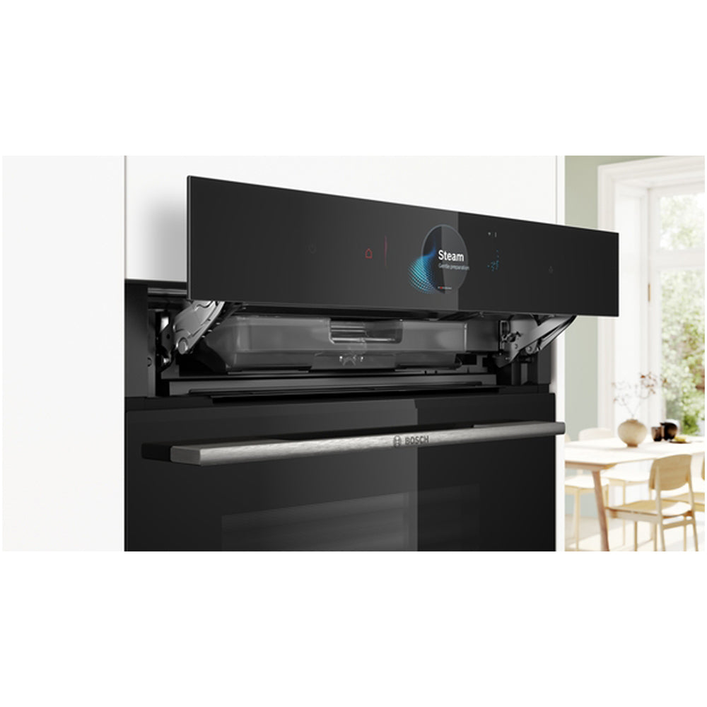 Bosch HSG7584B1 Series 8 71L Built-In Electric Single Oven Black - A+ Rated