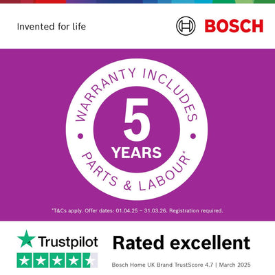 Bosch KFD96APEA Series 6 Plumbed Frost Free American Fridge Freezer Stainless Steel - E Rated